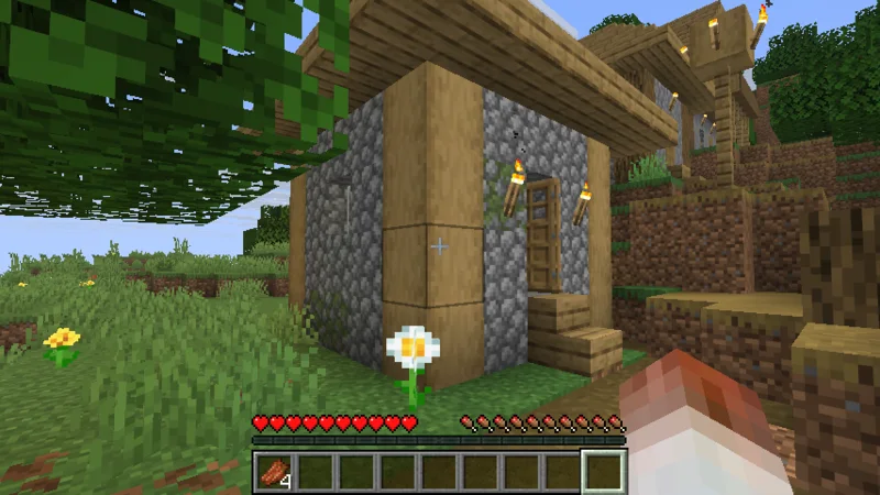 ここをキャンプ地とする！マイクラの村での生活の幕開け｜おじクラシーズン3 #9