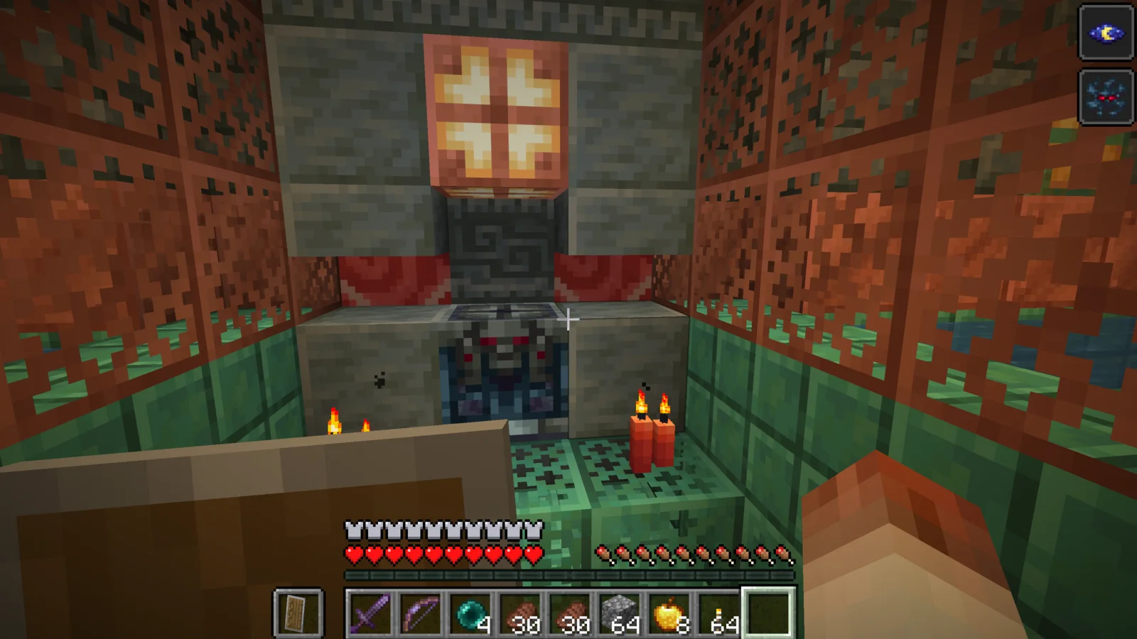 Drinking the Ominous Bottle in front of the Ominous Vault