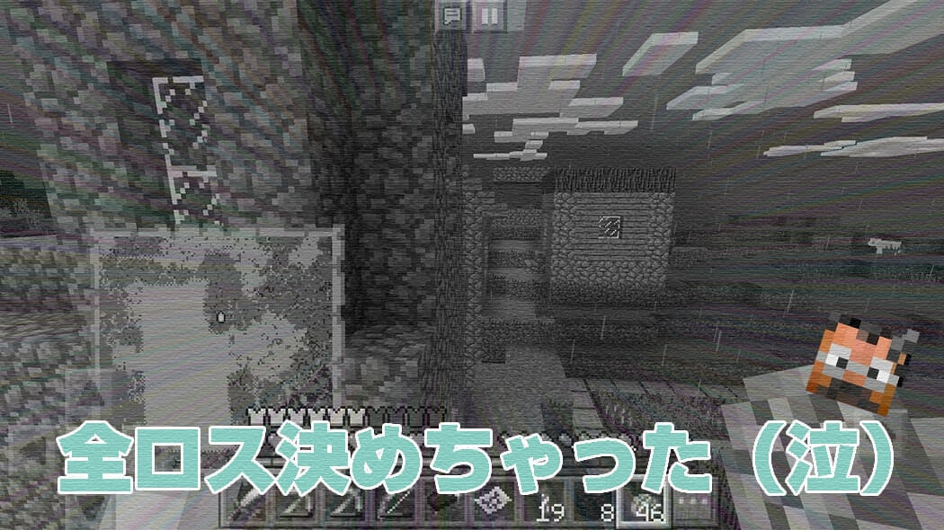 The village where the suited man fell into a hidden ravine while landing by Elytra