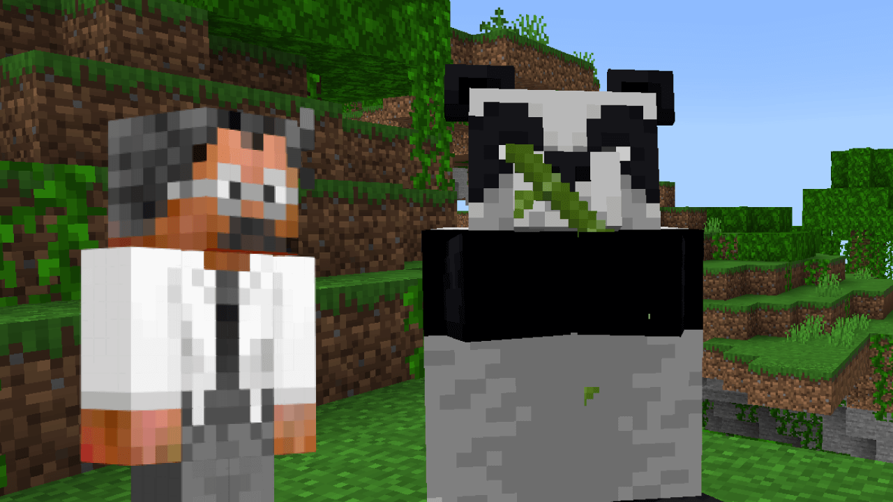 The suited man flying above a newly discovered jungle