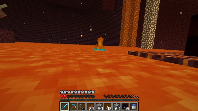 The suited man burning in lava with very low health The suited man burning in lava with very low health