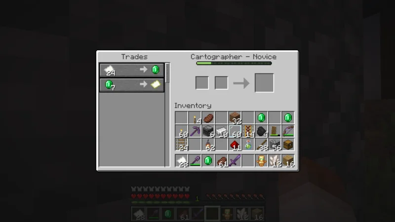 Trading 24 paper for one emerald with the cartographer