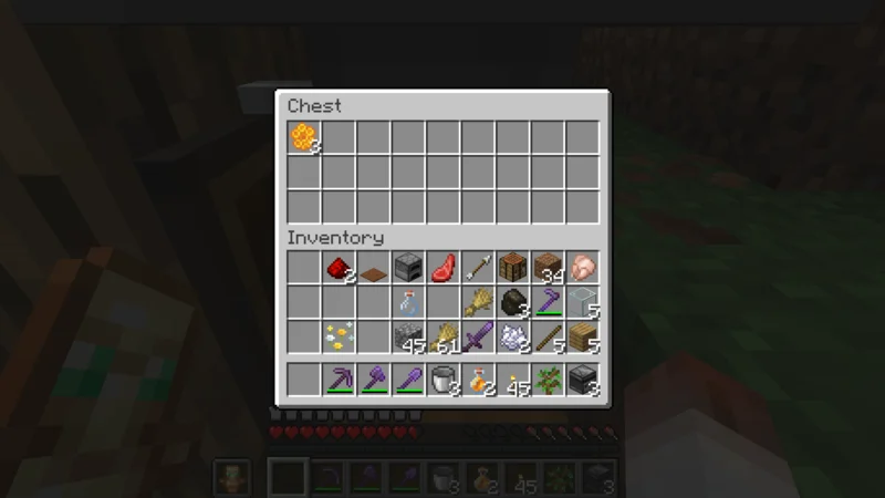 Three honeycombs in the chest after the first automatic collection Three honeycombs in the chest after the first automatic collection