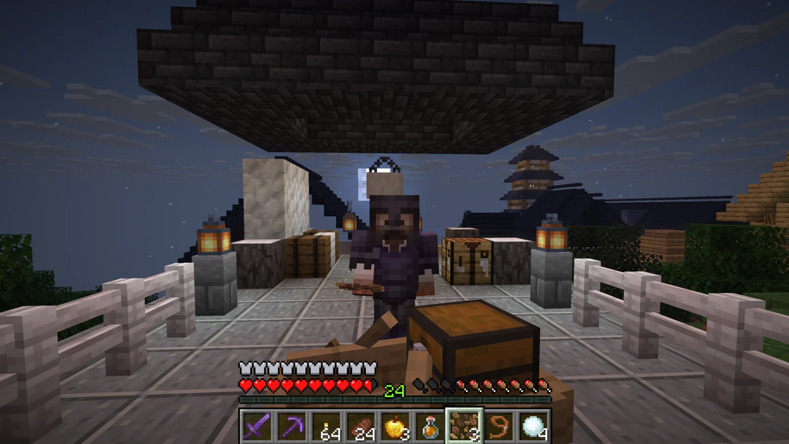 The suited man standing in front of the chest boat at the mountaintop air cargo station at night The suited man standing in front of the chest boat at the mountaintop air cargo station at night