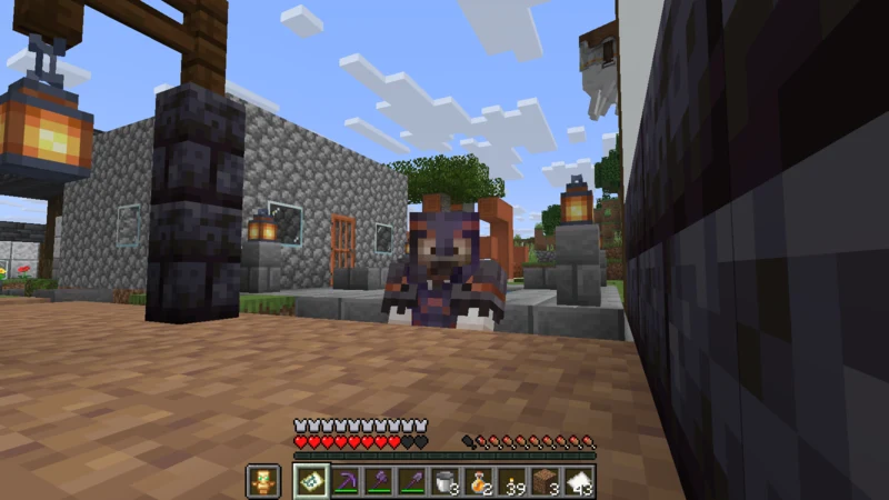 The suited man back in the castle town holding the Ocean Explorer Map after returning from the monument The suited man back in the castle town holding the Ocean Explorer Map after returning from the monument
