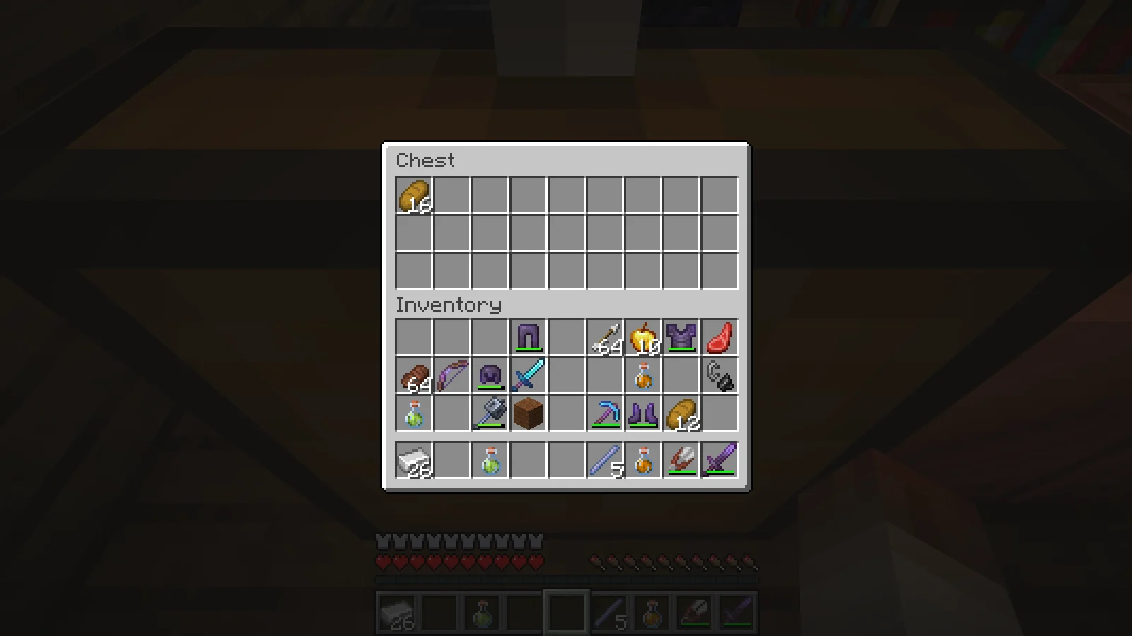 The new empty chest after receiving 16 Bread The new empty chest after receiving 16 Bread