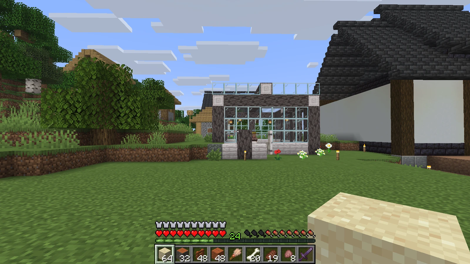 An empty lot with the greenhouse and castle keep in view An empty lot with the greenhouse and castle keep in view