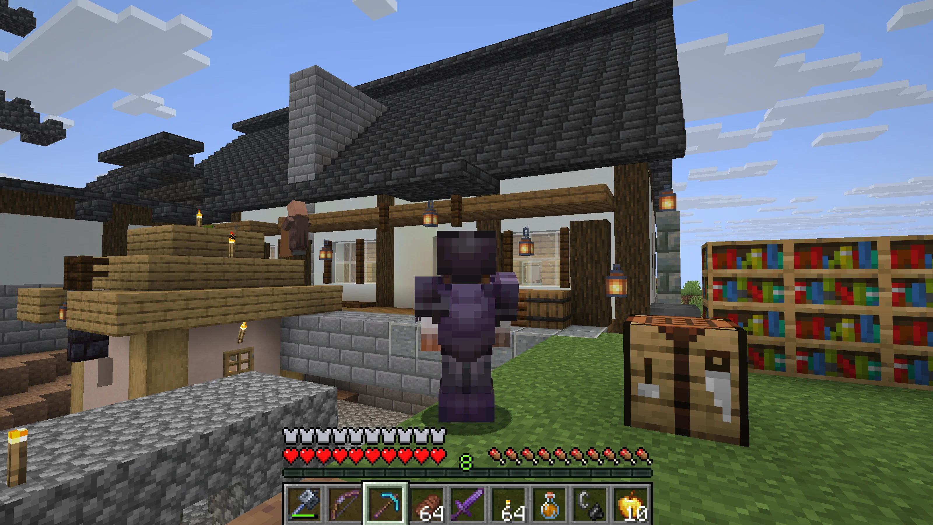 The castle-town warehouse before welcoming a Copper Golem The castle-town warehouse before welcoming a Copper Golem