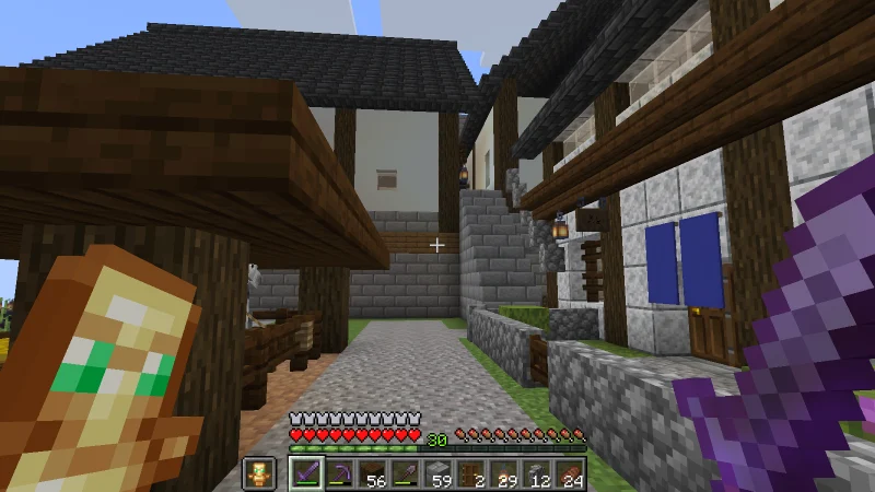 The gravel road in front of the stable and inn before paving The gravel road in front of the stable and inn before paving
