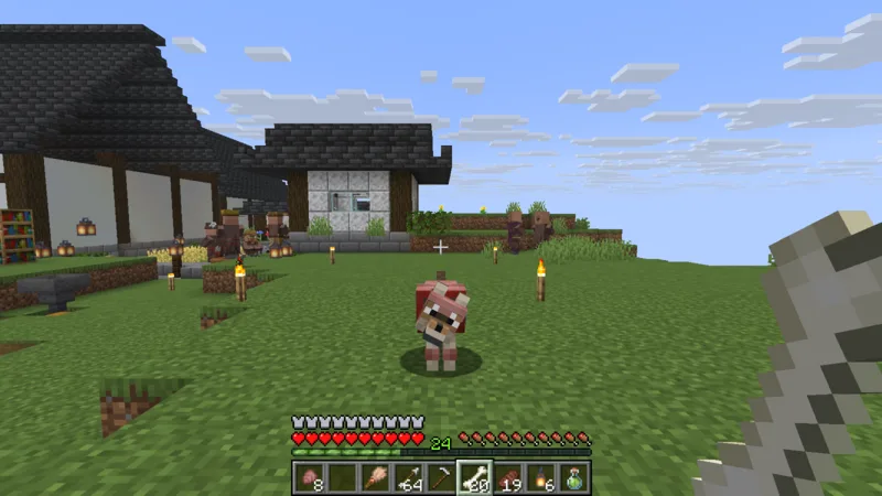 The armored wolf returning to the castle town beside the greenhouse The armored wolf returning to the castle town beside the greenhouse
