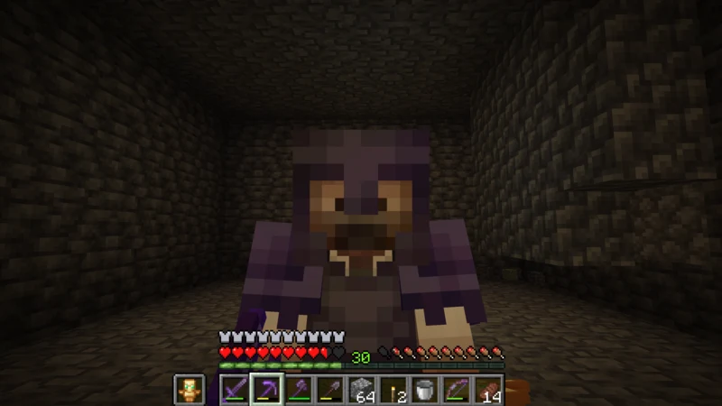 The suited man standing in the widened spawning room The suited man standing in the widened spawning room