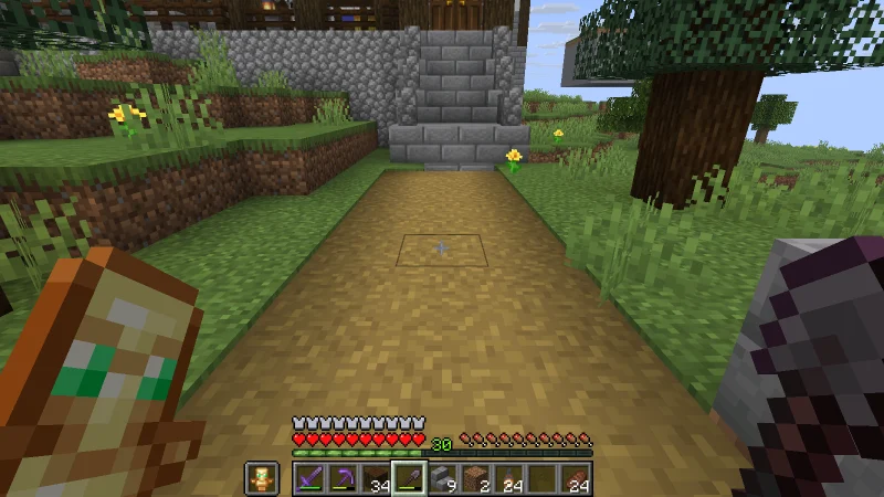 The suited man making a dirt road through the grass with a shovel The suited man making a dirt road through the grass with a shovel