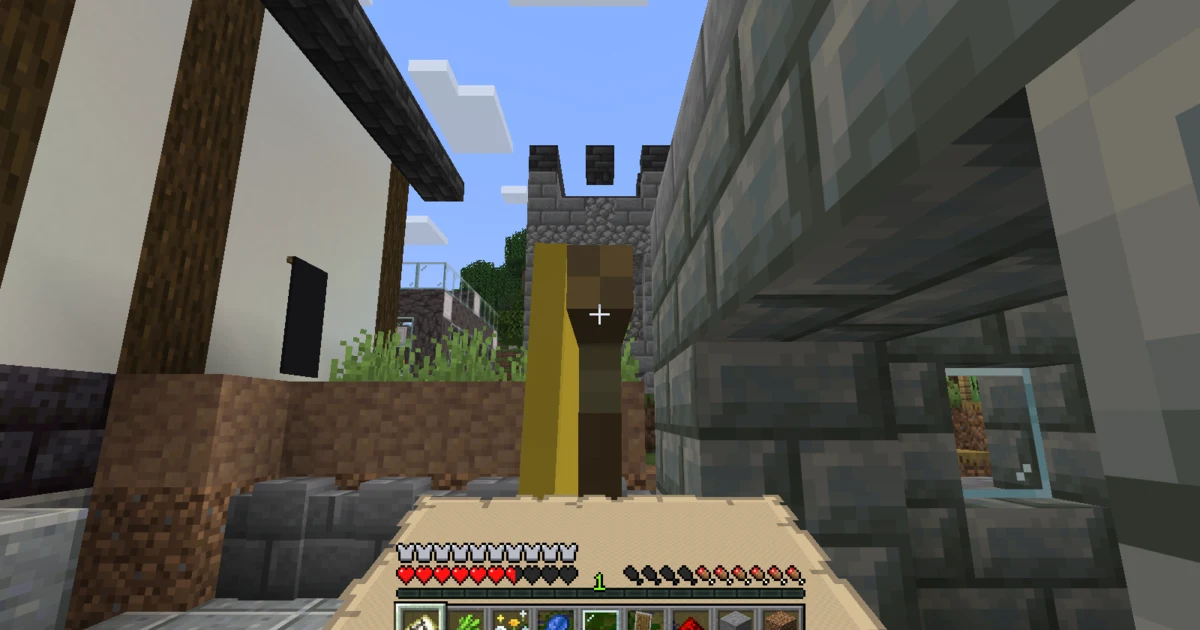 The suited man holding a map with banner markers beside a yellow banner