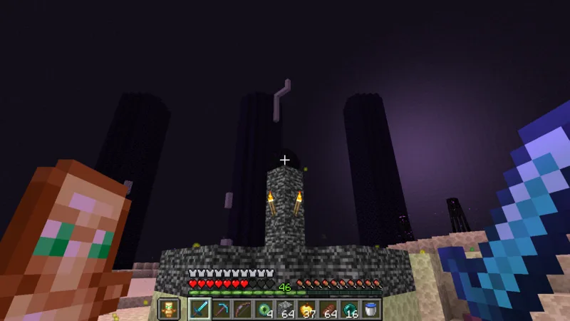 The dragon egg appearing above the exit portal after the battle The dragon egg appearing above the exit portal after the battle