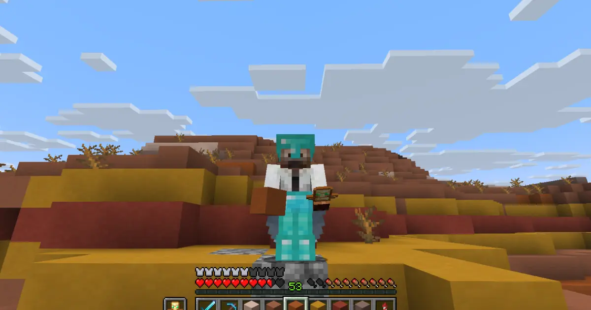 マイクラ エリトラでメサへ！6種類のテラコッタを採集して持ち帰る｜おじクラシーズン3 #79