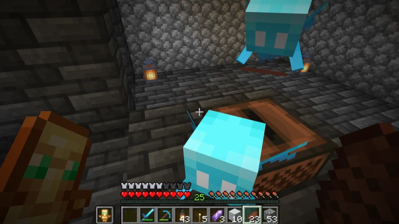 Approaching dancing Allays with an Amethyst Shard Approaching dancing Allays with an Amethyst Shard